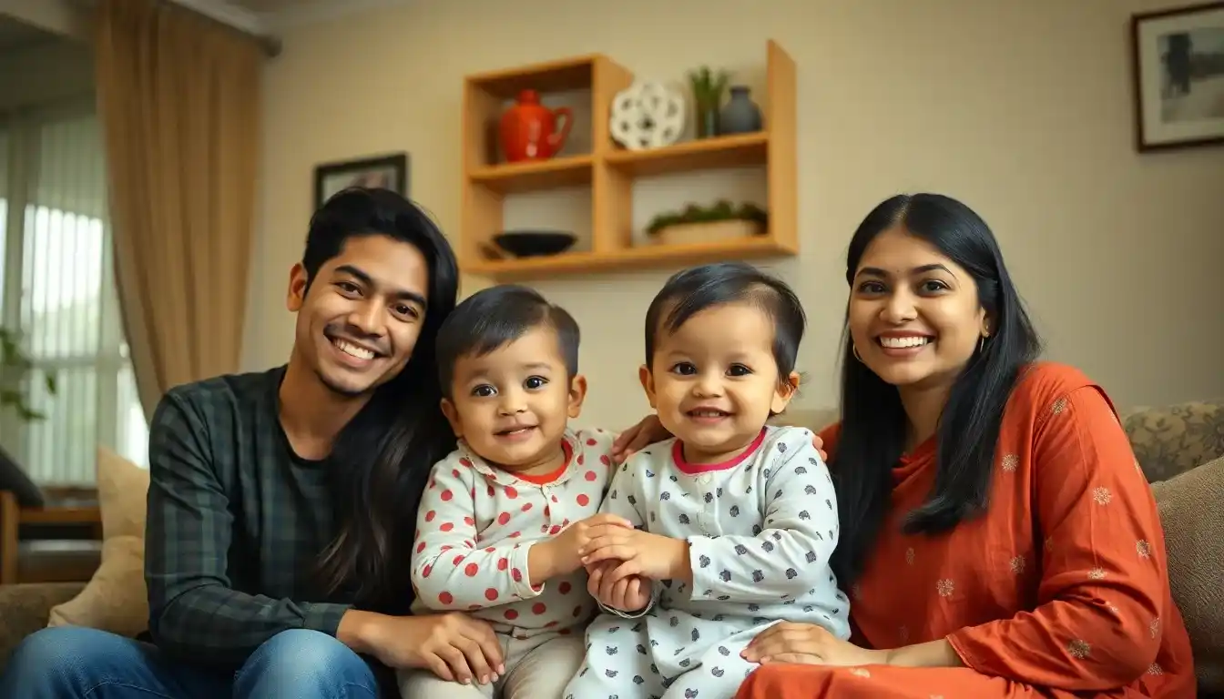 Choosing Babysitter Hyderabad from My Happy Maid Happy family with trusted Babysitter Hyderabad from My Happy Maid