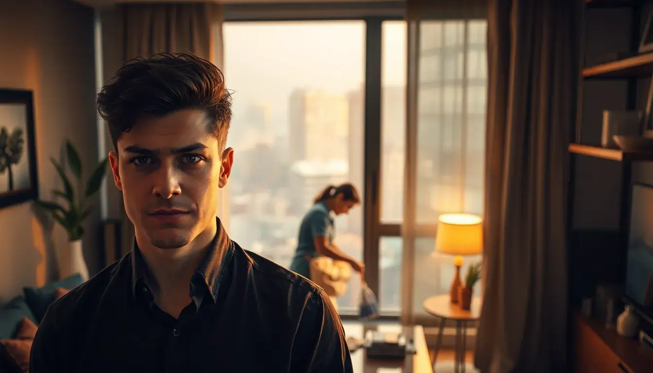 Professional maid helping busy Mumbai resident in a modern city home