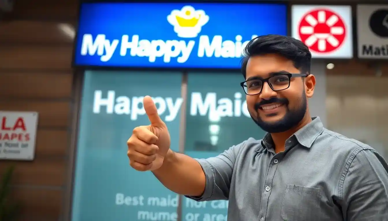 Busy working woman in Mumbai overwhelmed with household chores and child care with Best Maid Service in Mumbai