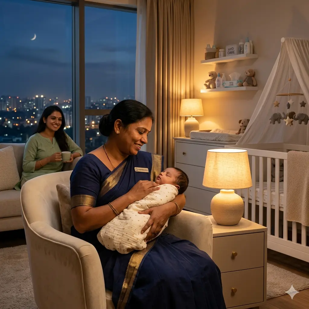 24 Hours Baby Sitter in Hyderabad by My Happy Maid