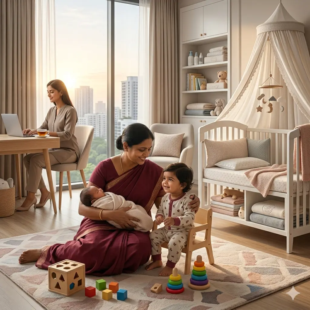 Live In Baby Sitter in Hyderabad by My Happy Maid